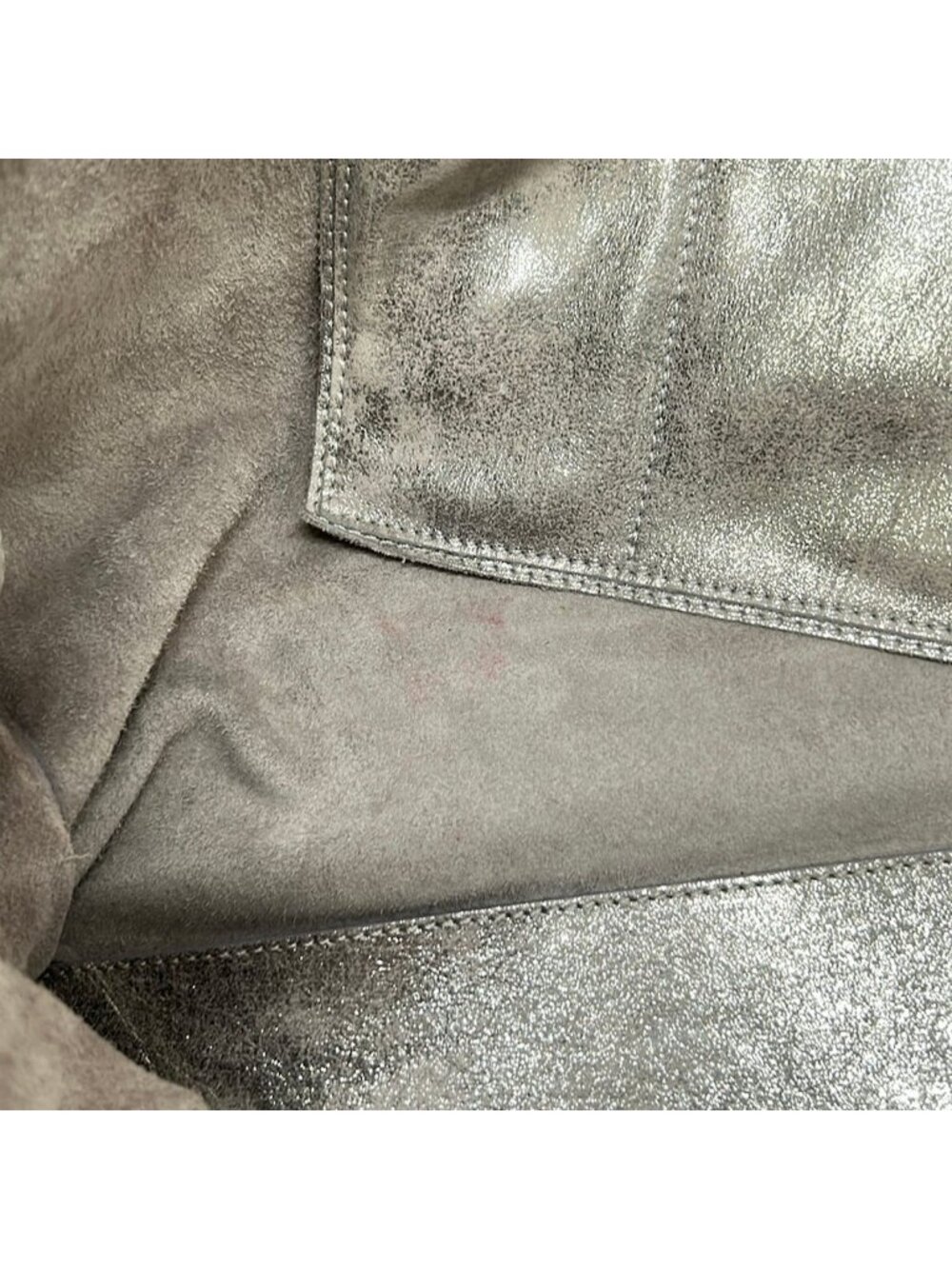 ★SOLD★ Balenciaga Tote the Paper Silver Leather - Picture 11 of 12